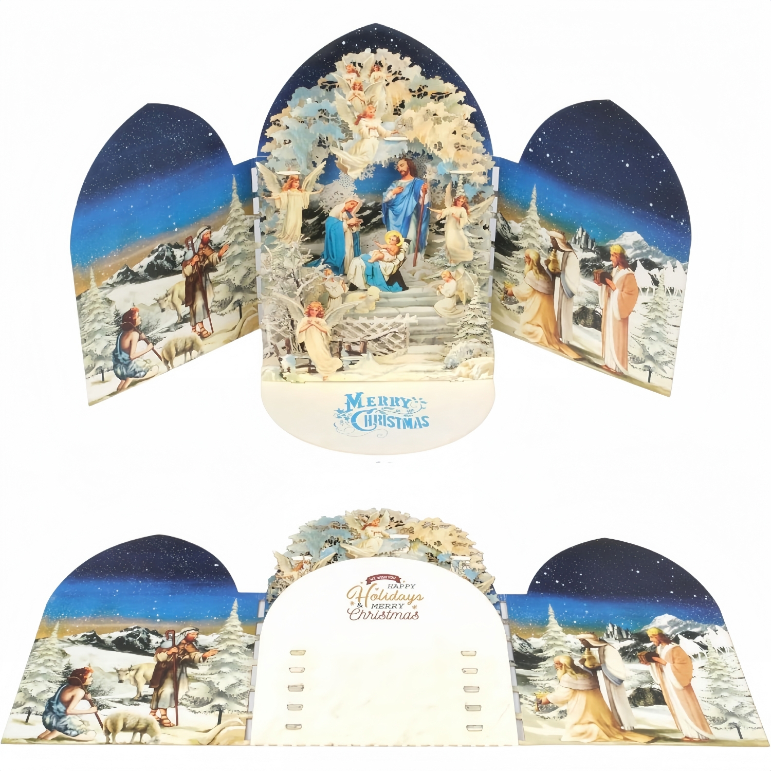 3D Pop-Up Nativity Christmas Card