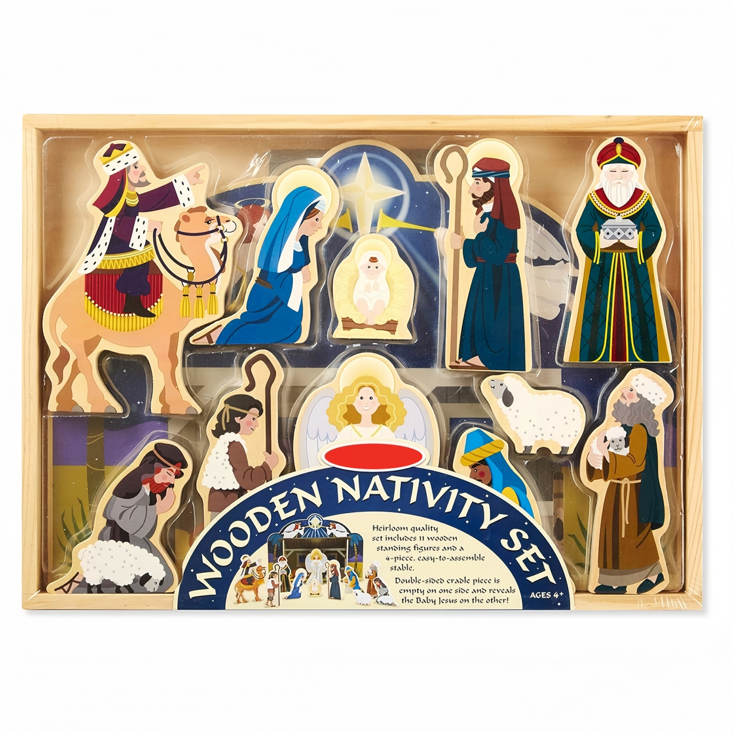 Classic Wooden Christmas Nativity Set