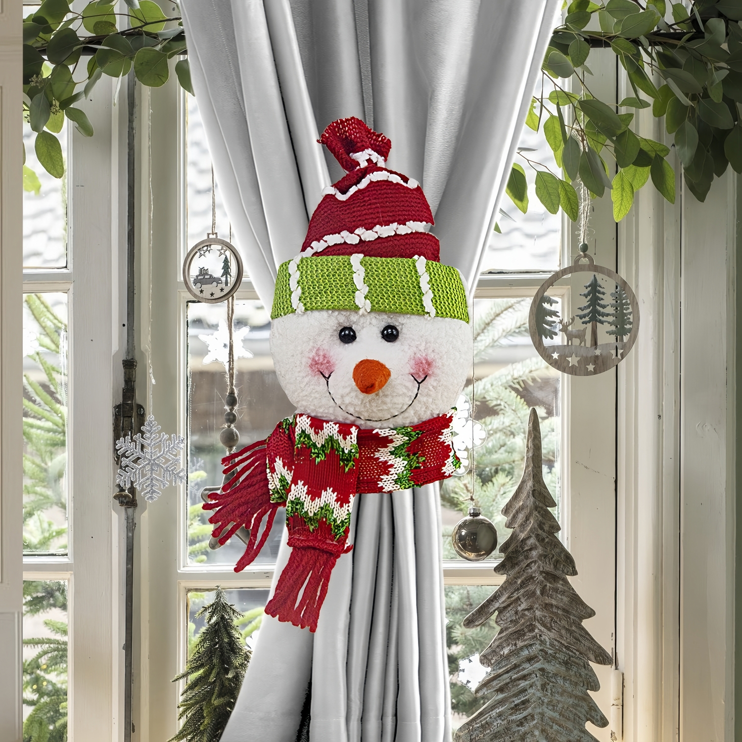 Christmas Curtain Tiebacks