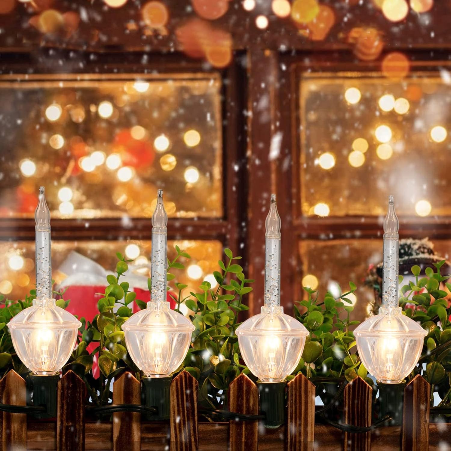 Christmas Bubble Lights - 7 Tradtional Bubble Light Set