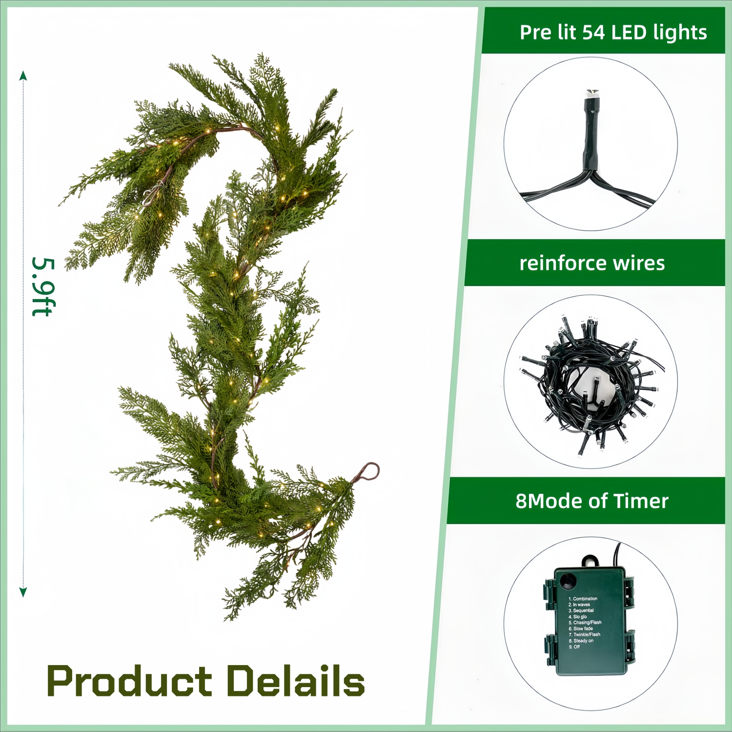 Pre-lit Garland