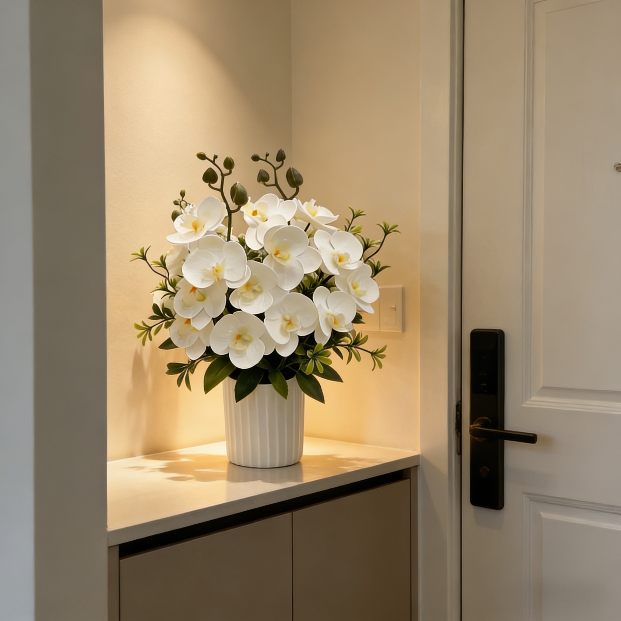Artificial Orchid Potted Plants