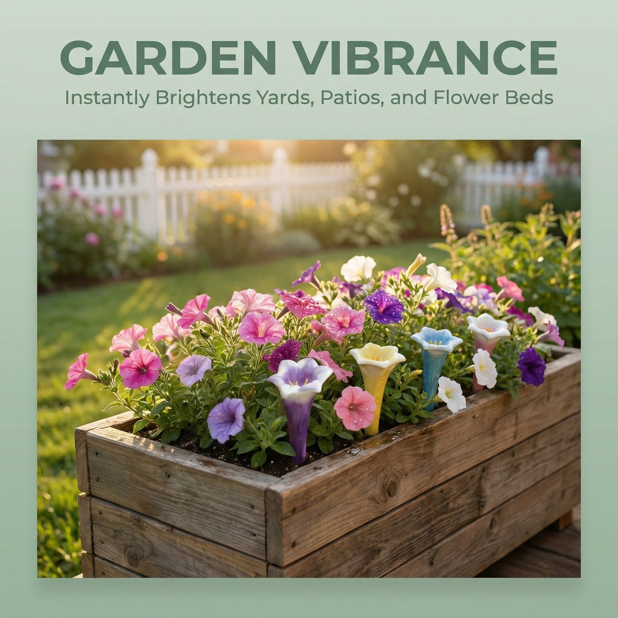 Ceramic Flower Bee Water Cup Stake