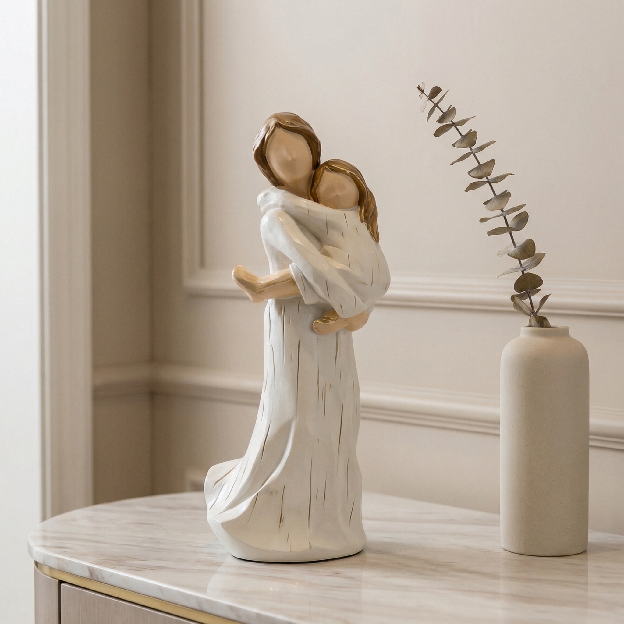 Mother & Child Hug Figurine