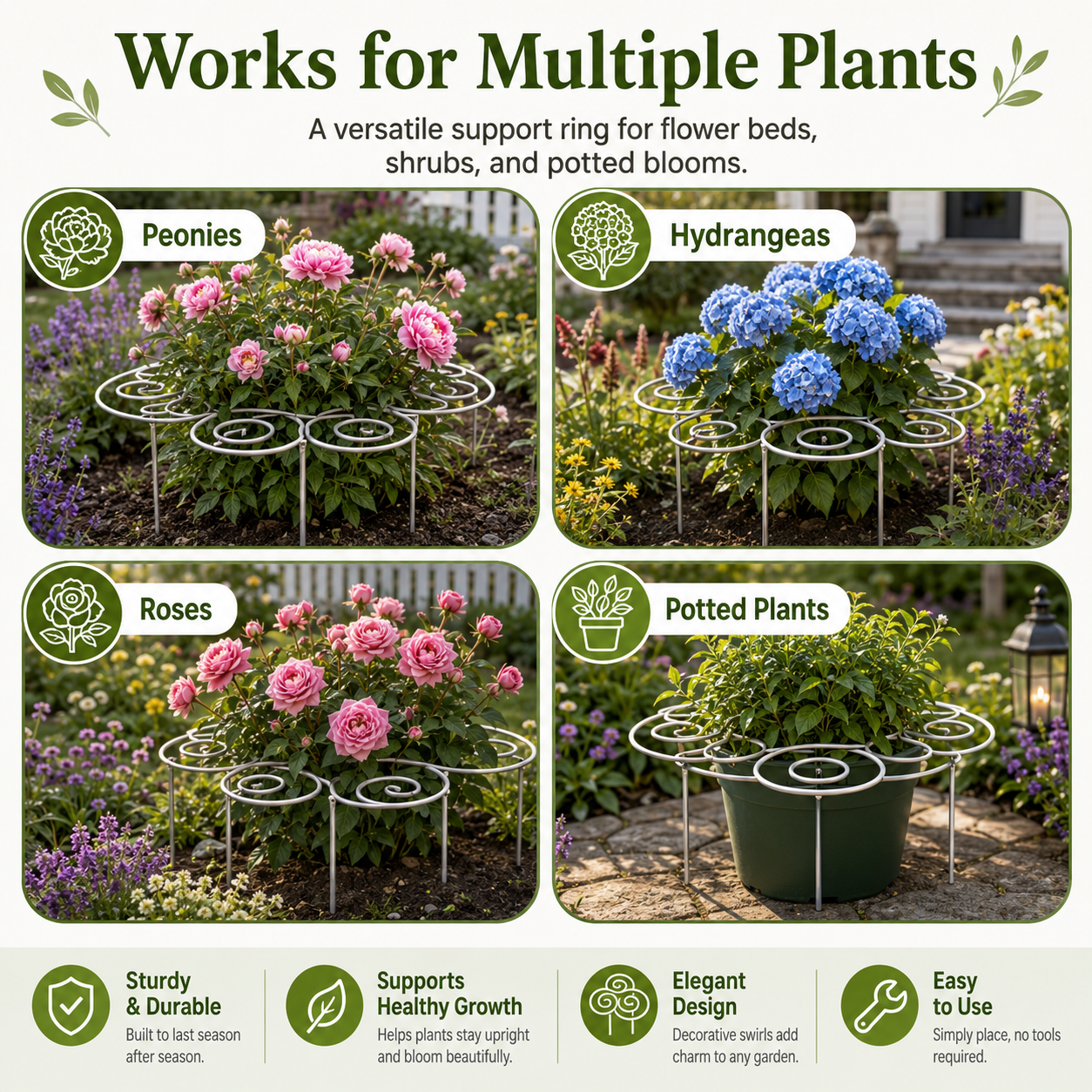 Metal Plant Support Poles
