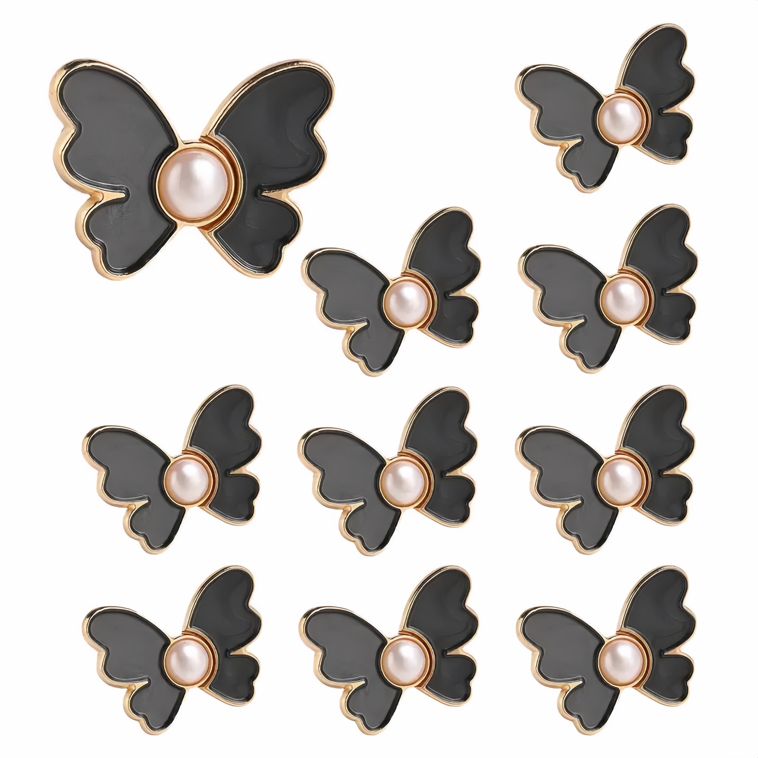 10-Pack Butterfly Waist Cinching Buttons