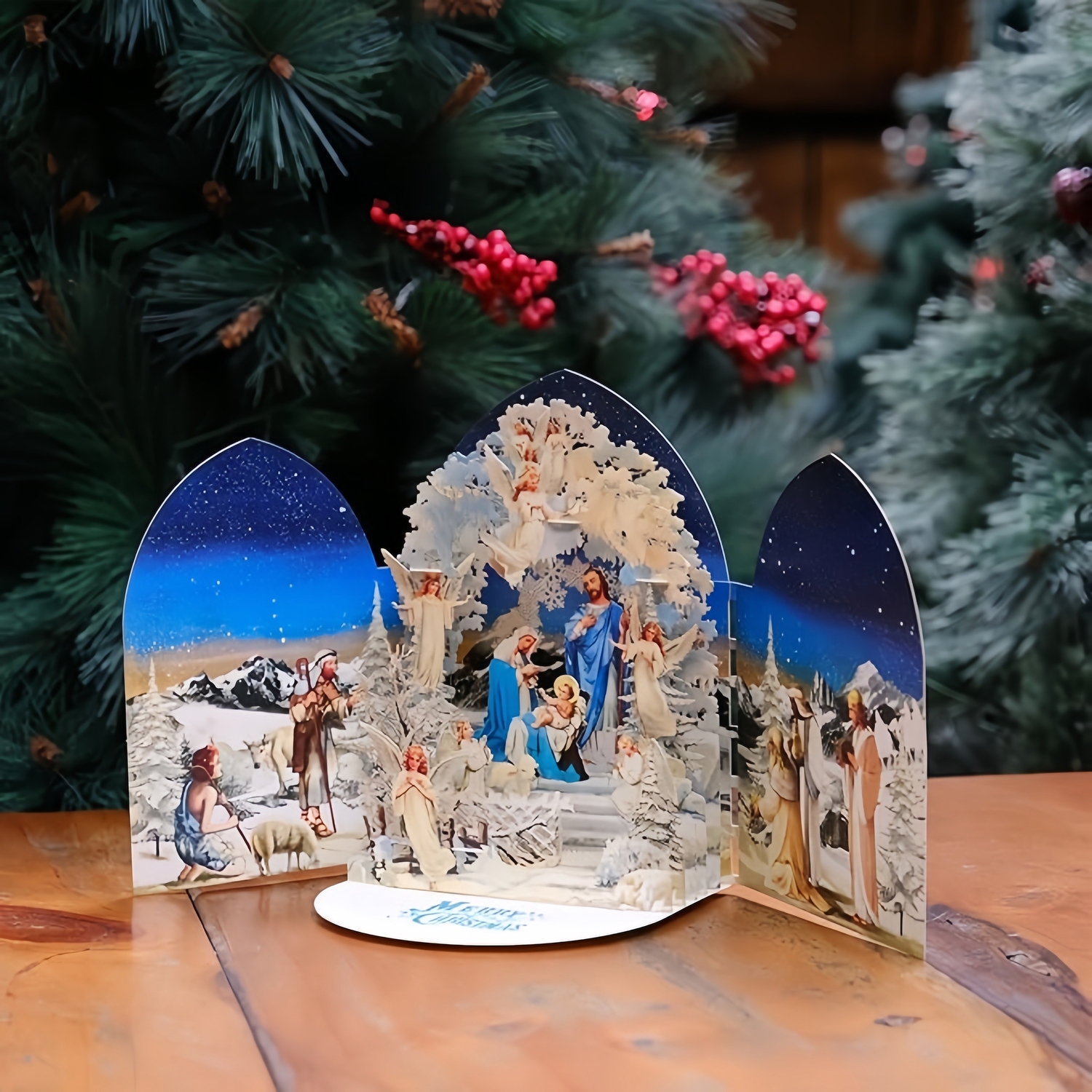3D Pop-Up Nativity Christmas Card