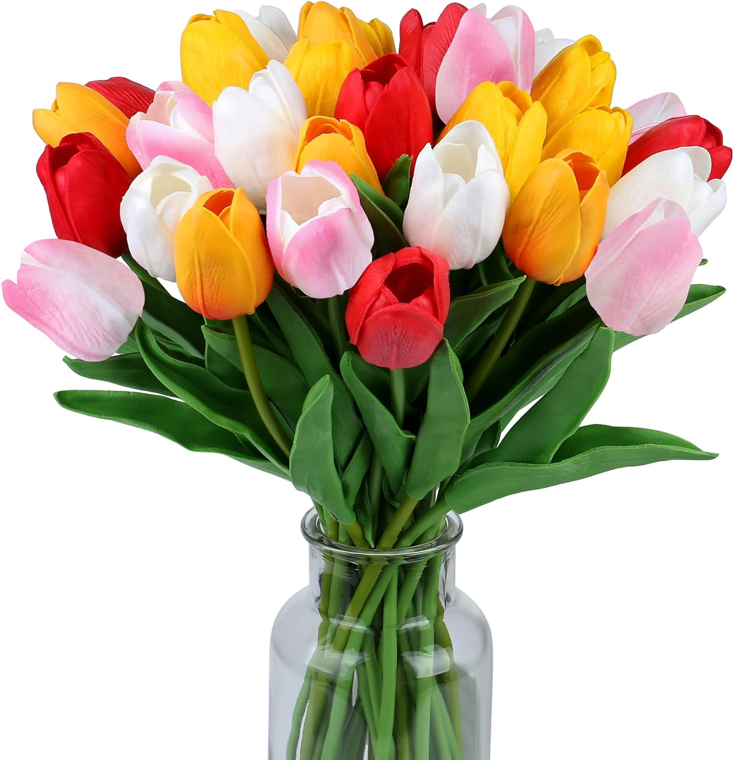 15pcs Fake Flowers Tulips Artificial Silk Flower-Twinklehalo