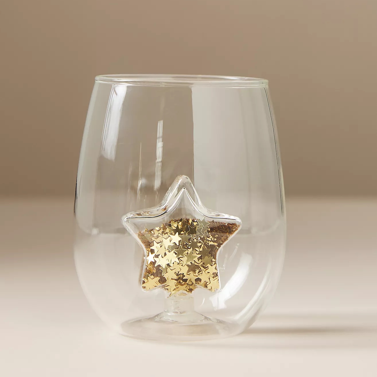 Yuletide Stemless Wine Glass