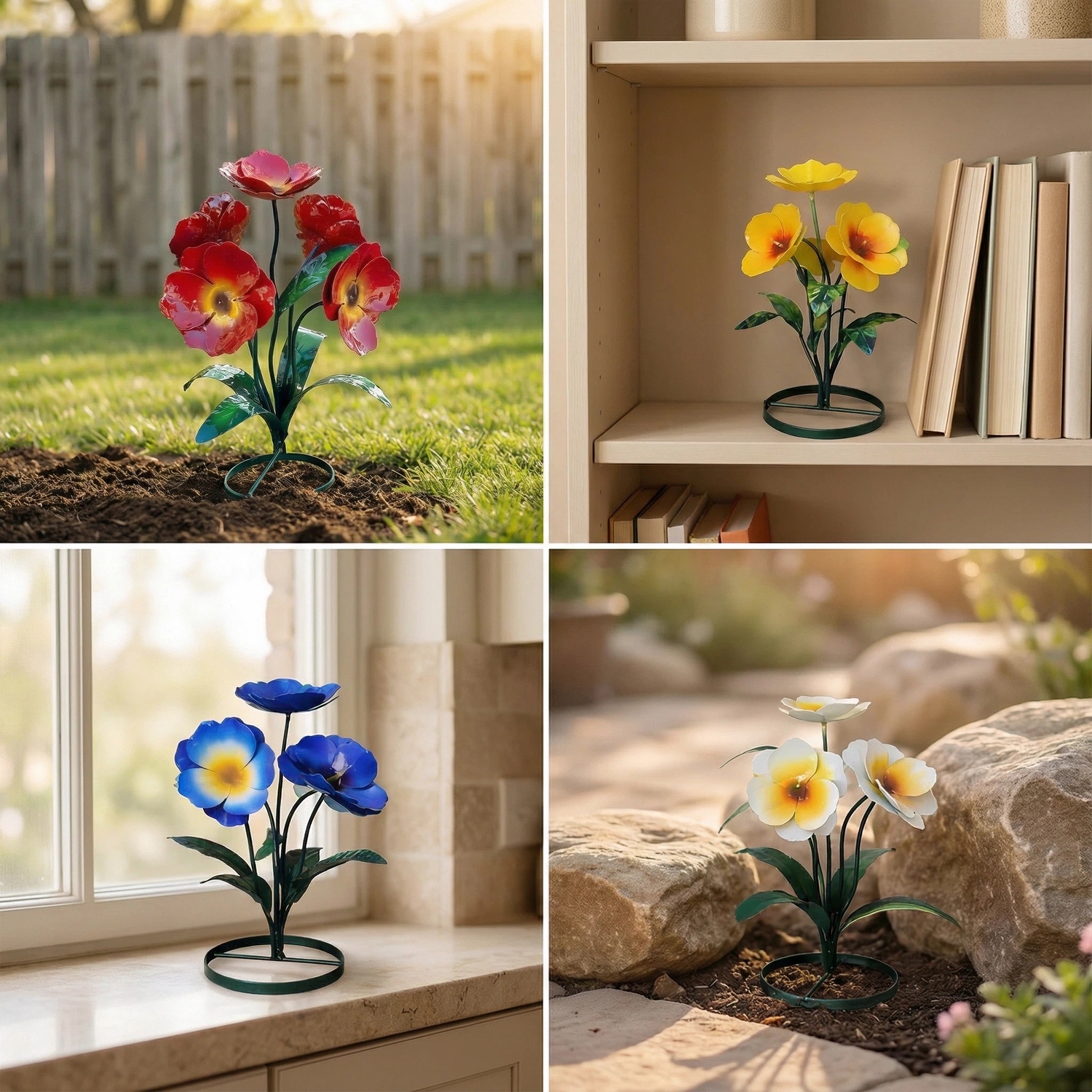 Handcrafted Rustic Metal Flower Bouquet