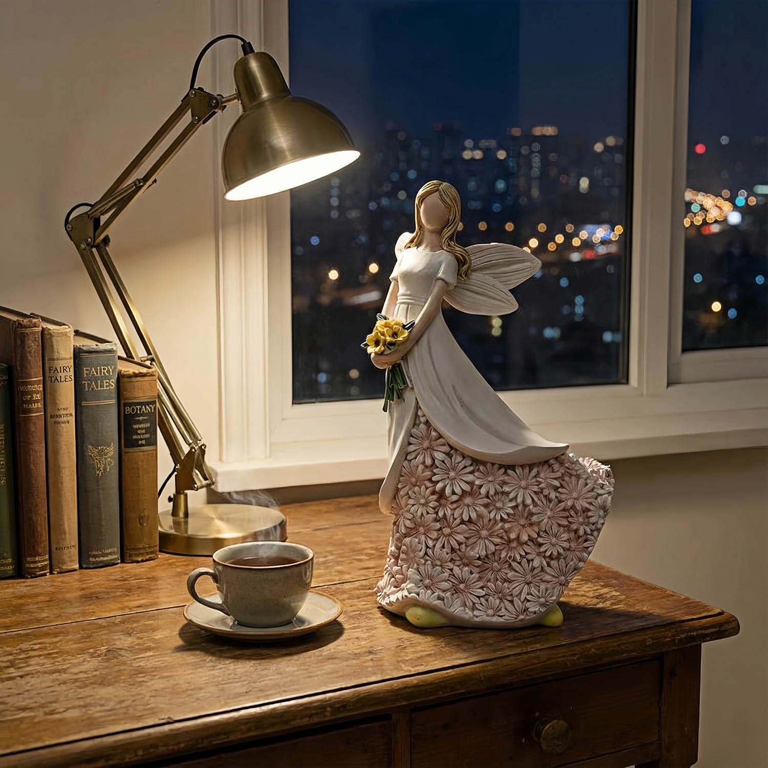 Sunflower Flower Fairy Figurine