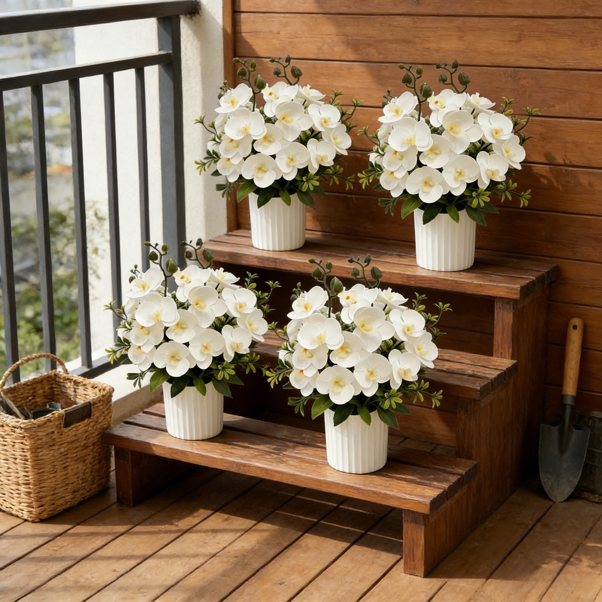 Artificial Orchid Potted Plants