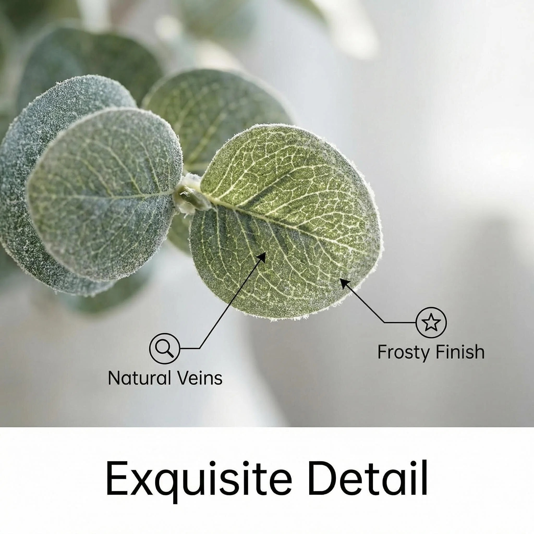 Faux Eucalyptus Branch Stem