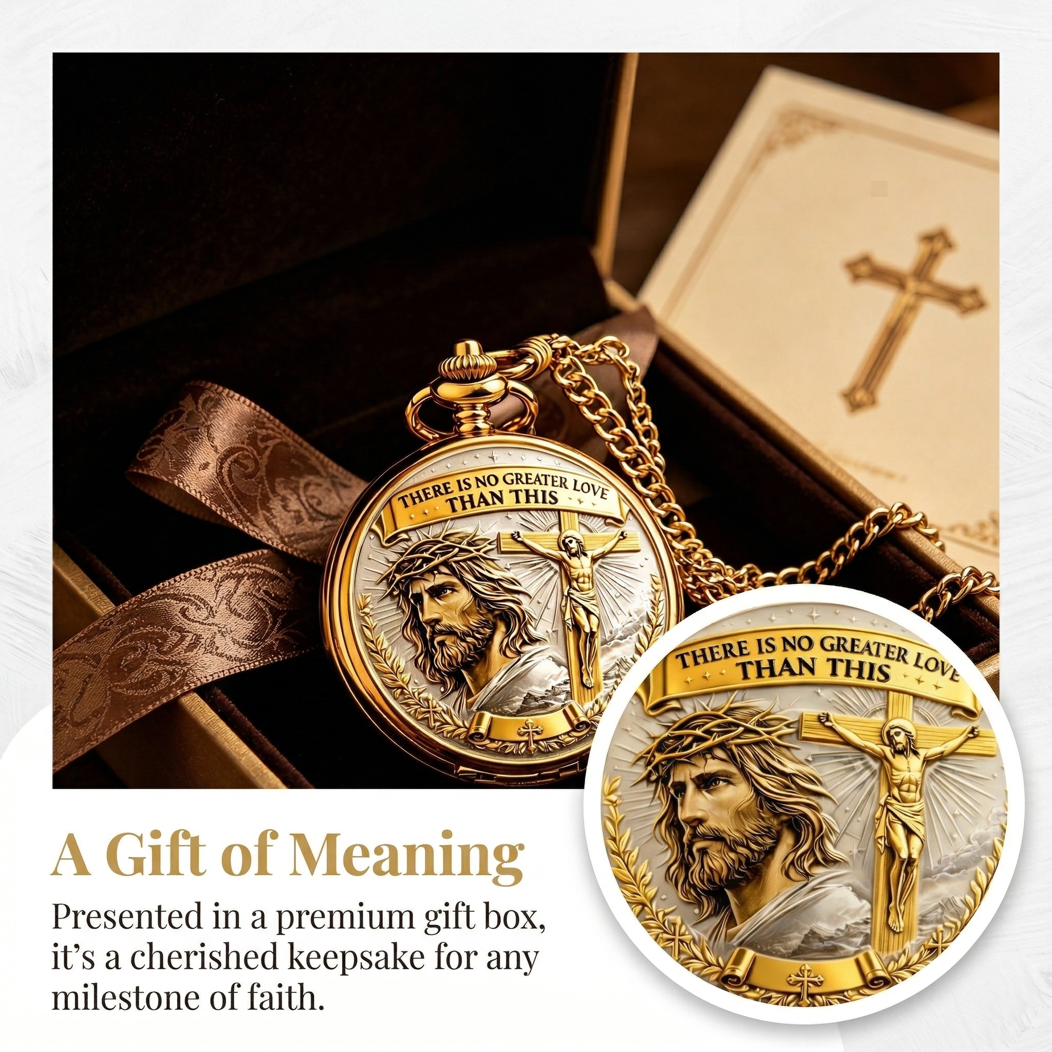 Vintage Christian Pocket Watch