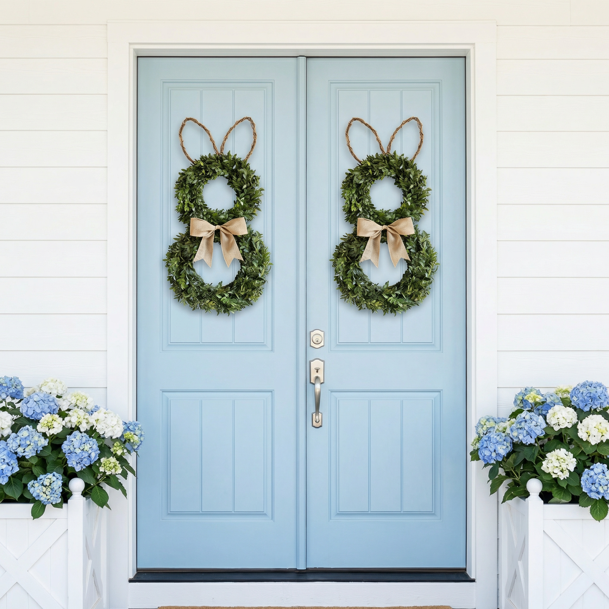 Perfect Rabbit-Shaped Spring Wreath