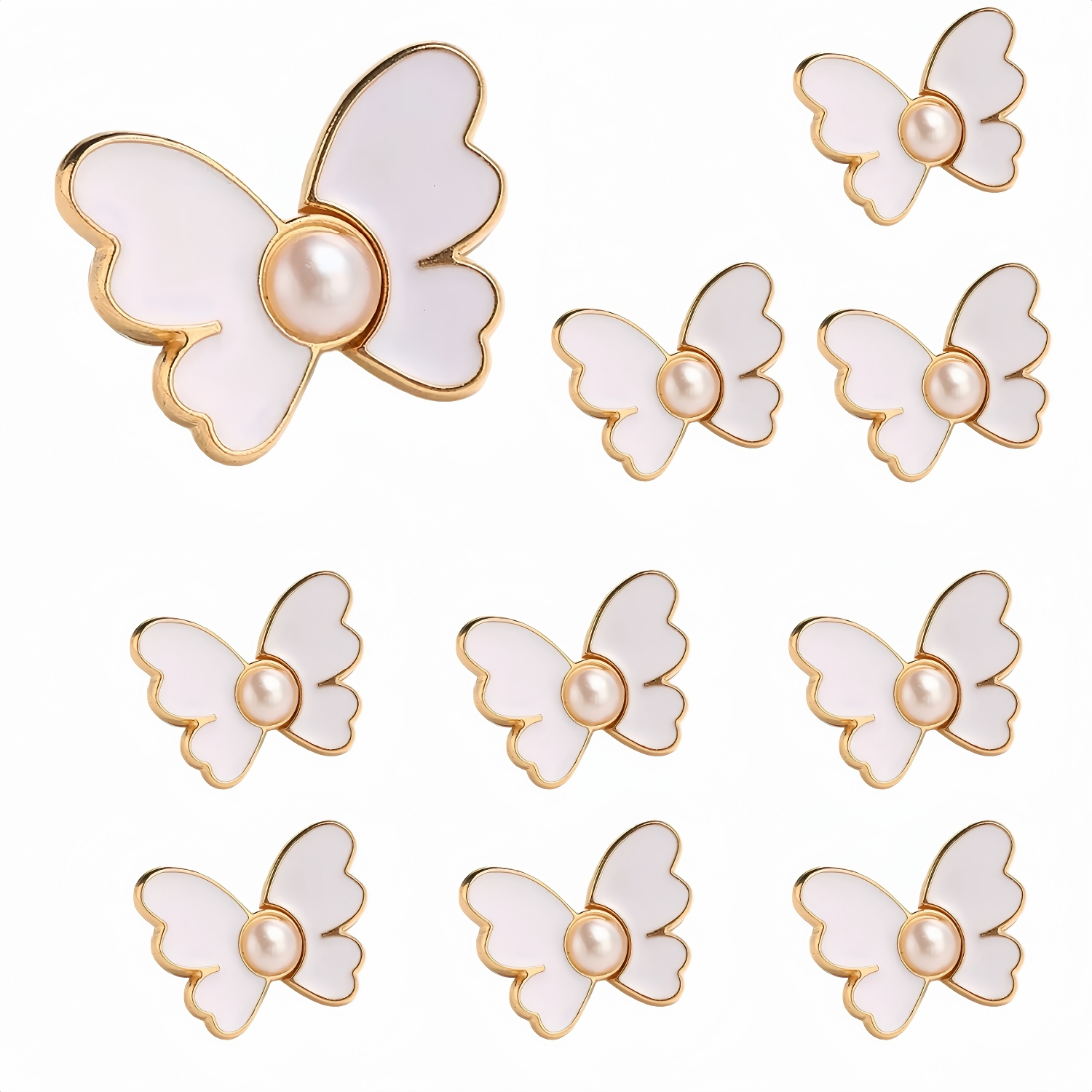 10-Pack Butterfly Waist Cinching Buttons