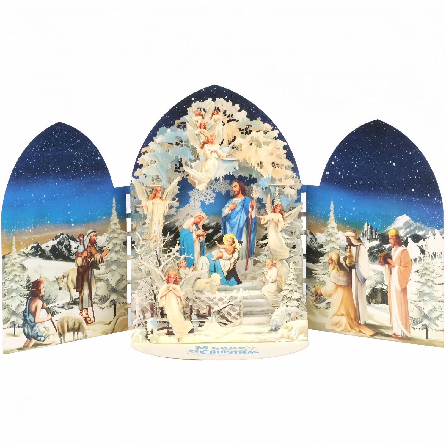 3D Pop-Up Nativity Christmas Card