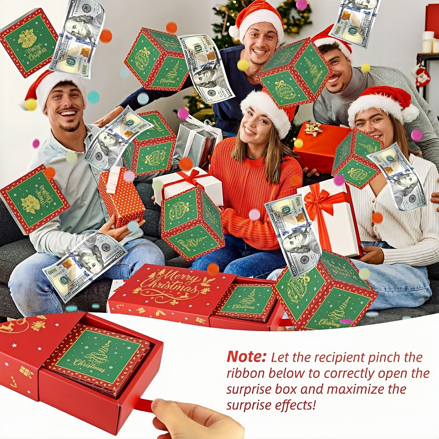 Christmas Surprise Explosion Gift Box