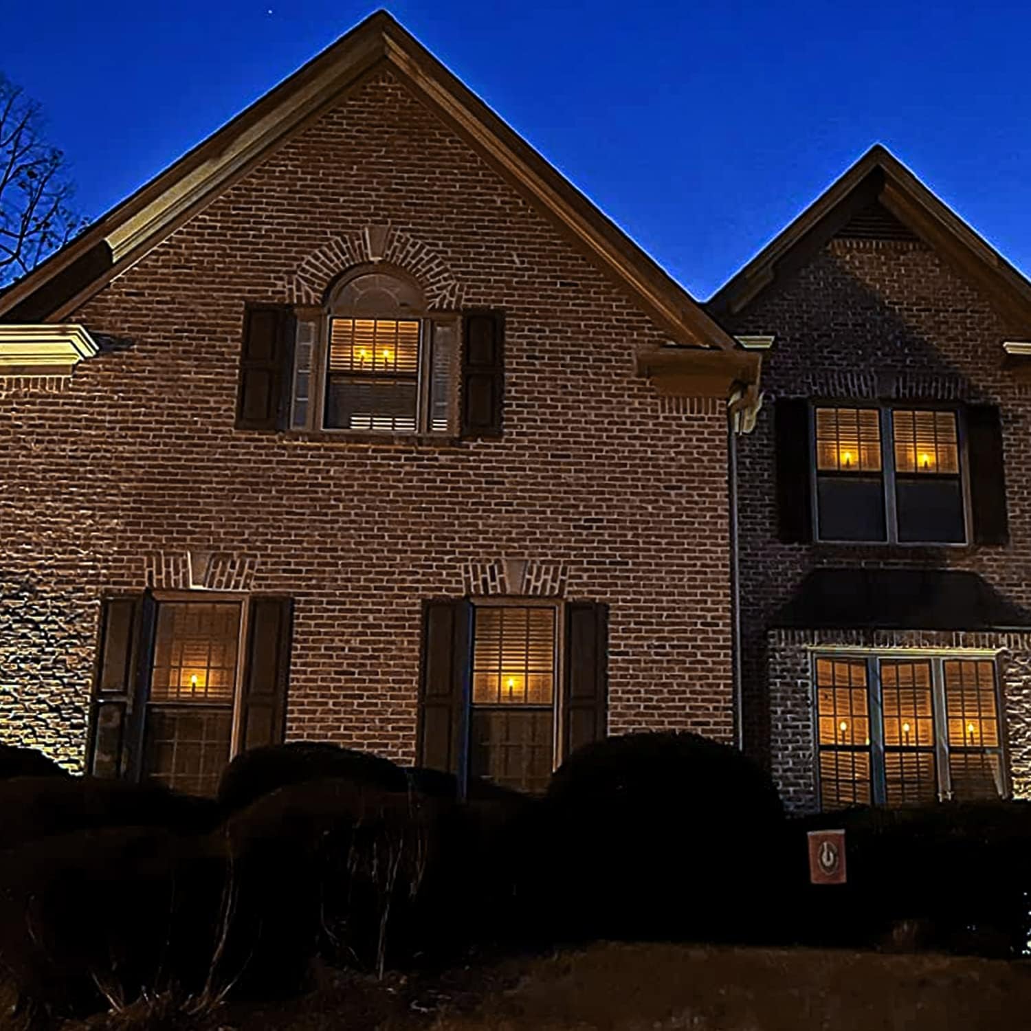 6 Pcs Window Flameless Led Taper Candles with Sensor Dusk to Dawn