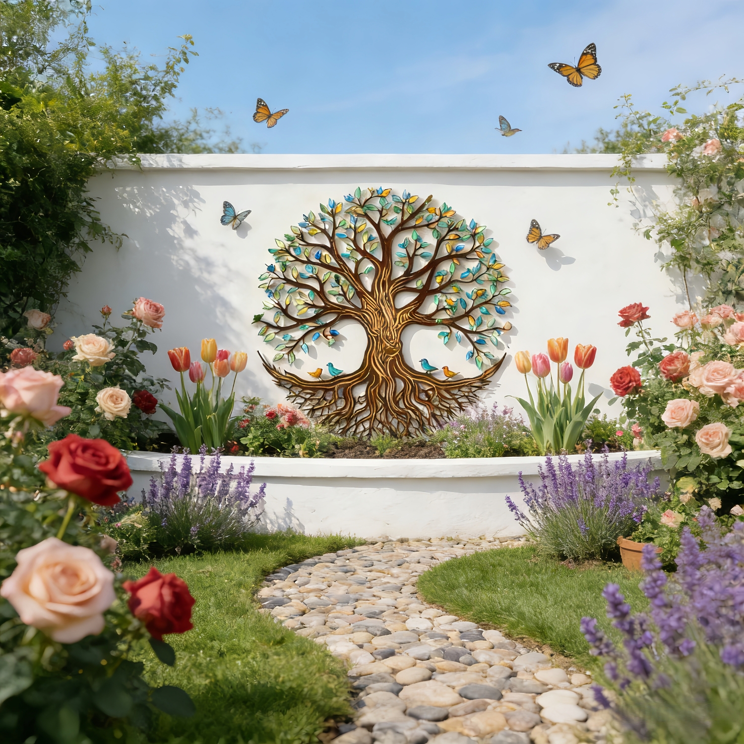 Large Tree of Life Metal Wall Art