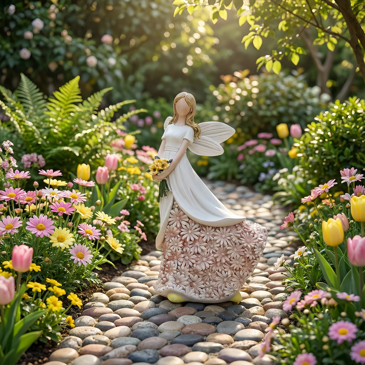 Sunflower Flower Fairy Figurine