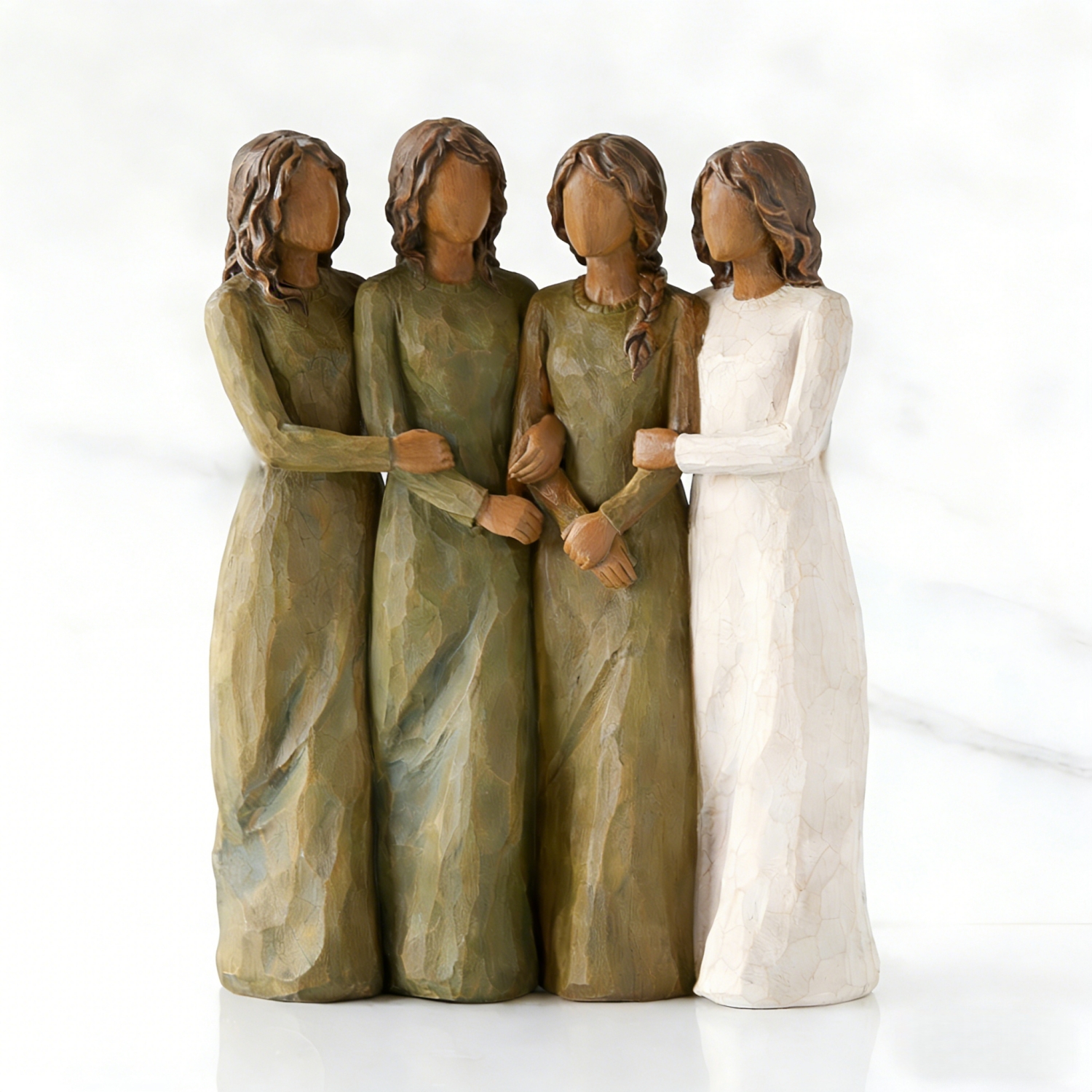 Walk With Me – Hand-Painted Sisters Figurine Collection – Best Friends Gifts, Celebrates Friendships Among Women