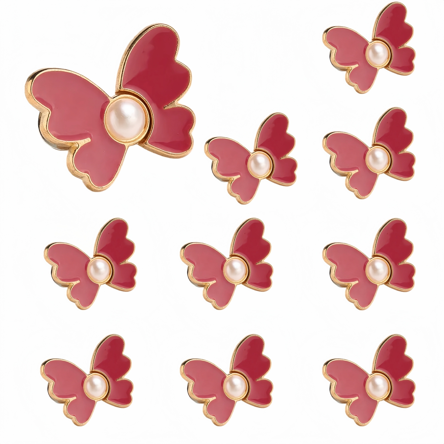 10-Pack Butterfly Waist Cinching Buttons