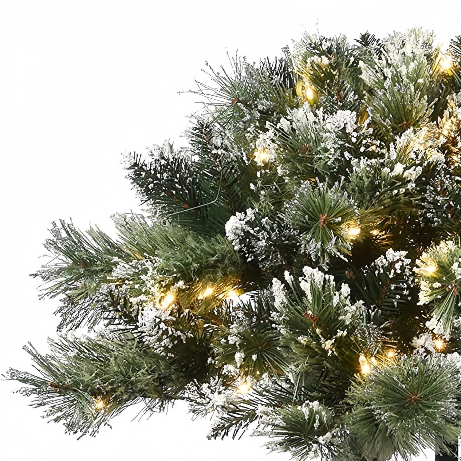 Pre-lit Artificial Christmas Tree Urn Filler