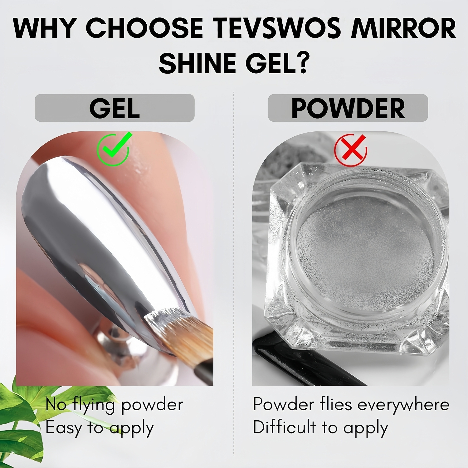 Glamorous Metallic Liquid Chrome Nail Gel Polish