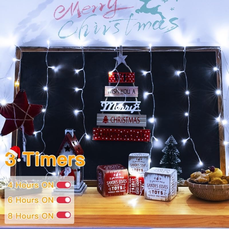 Icicle Lights for Outside 486LED with Remote 8Modes Timers Waterproof, Plug in Connectable