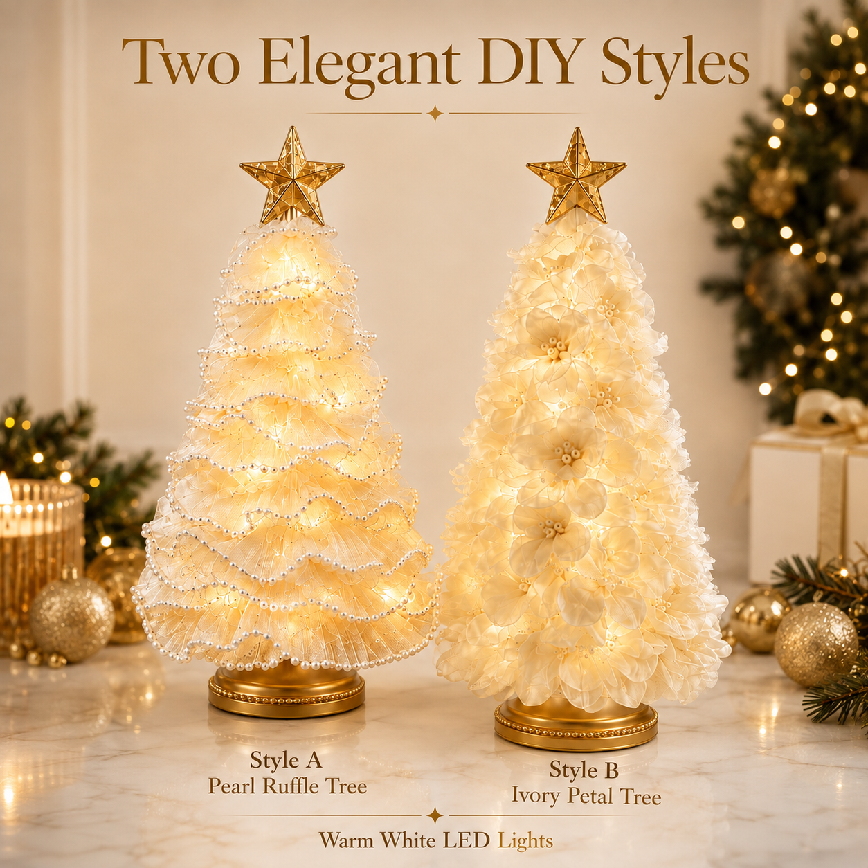 DIY Lighted Christmas Tree Craft Kit