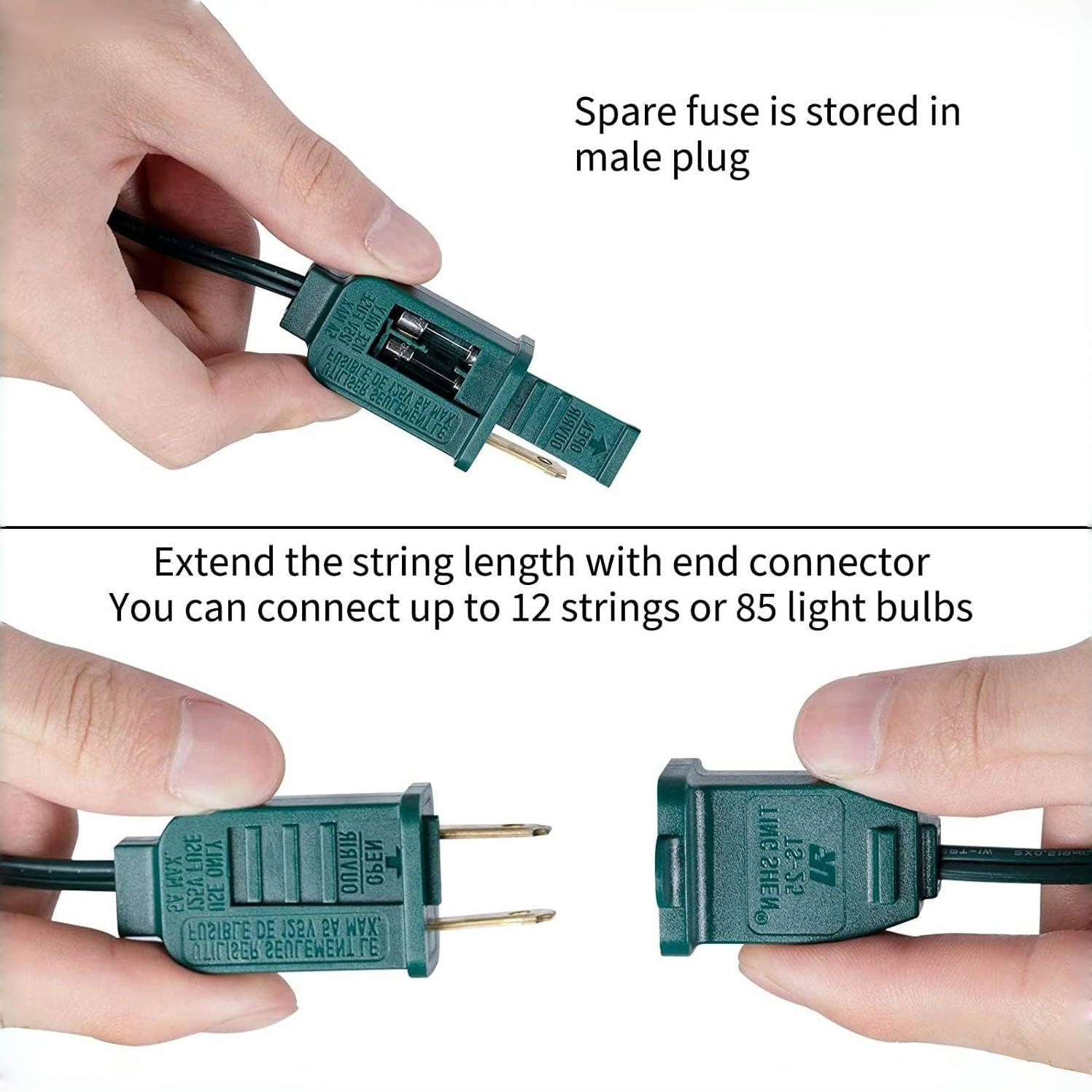 Christmas Bubble Lights - 7 Tradtional Bubble Light Set