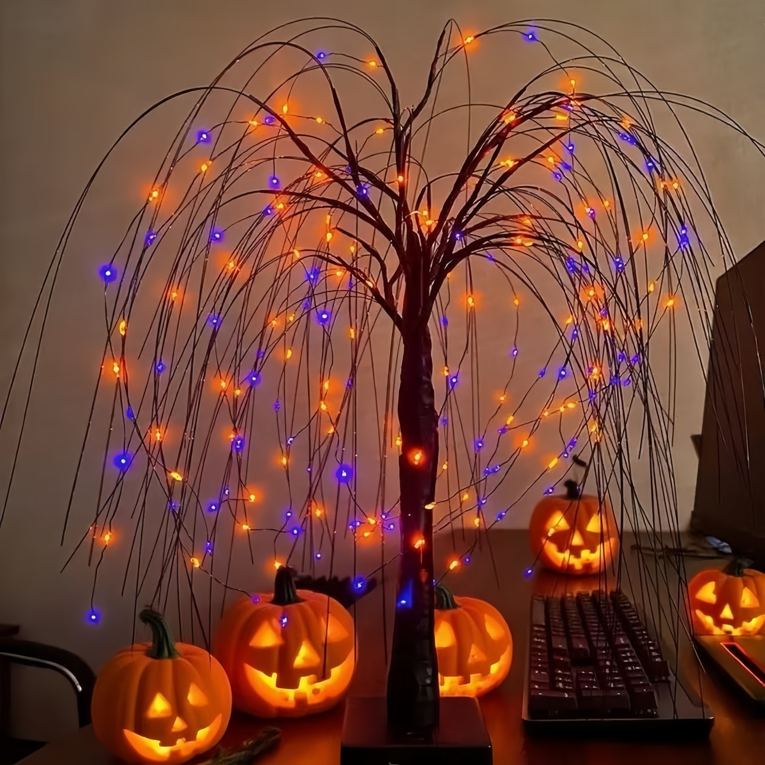 Halloween Willow Tree Lights