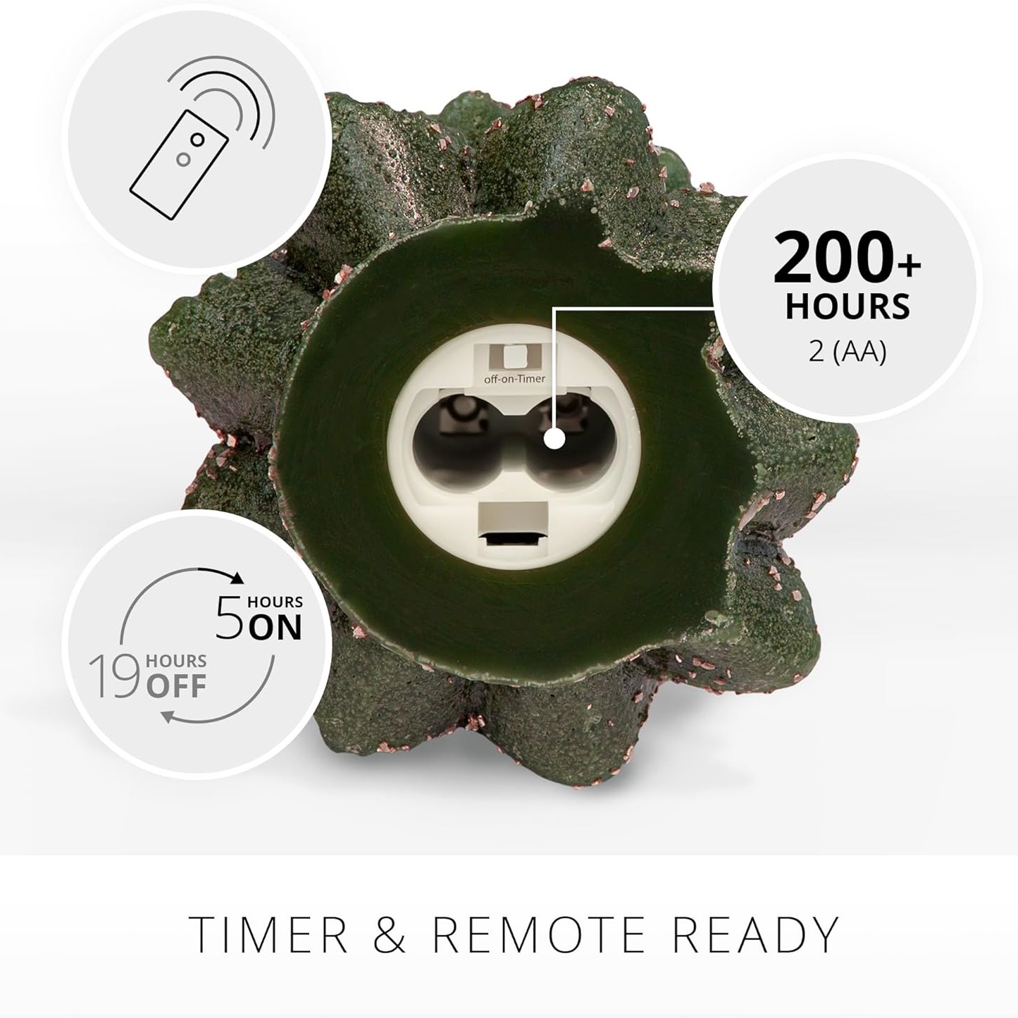 Christmas Tree Flameless Candle Moving Flame Effect LED Candle