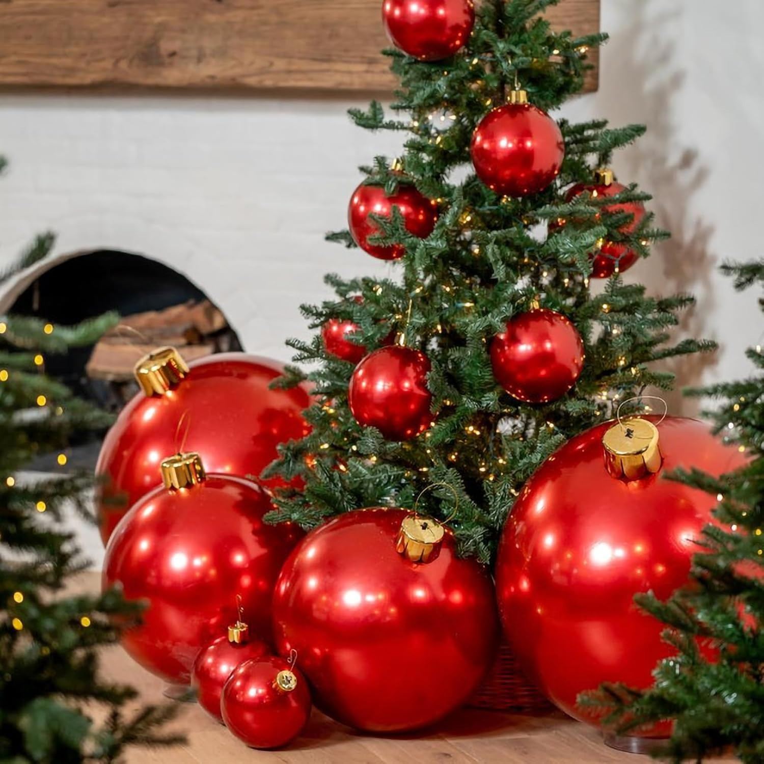 Oversized Inflatable Christmas Ornament Balls