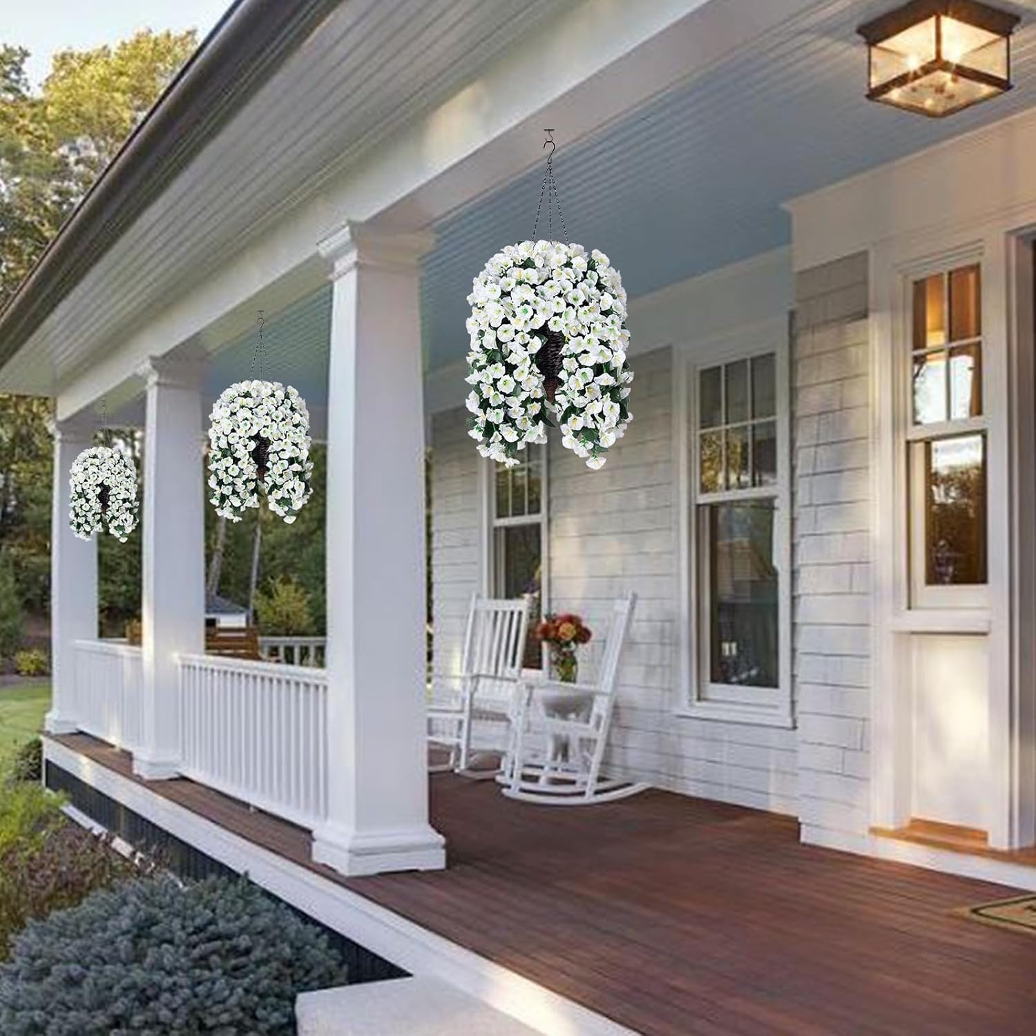 Artificial Faux Hanging Flowers Plants