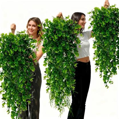  31-inch Lush Green Artificial Ivy Vines - UV Resistant Hanging Plant