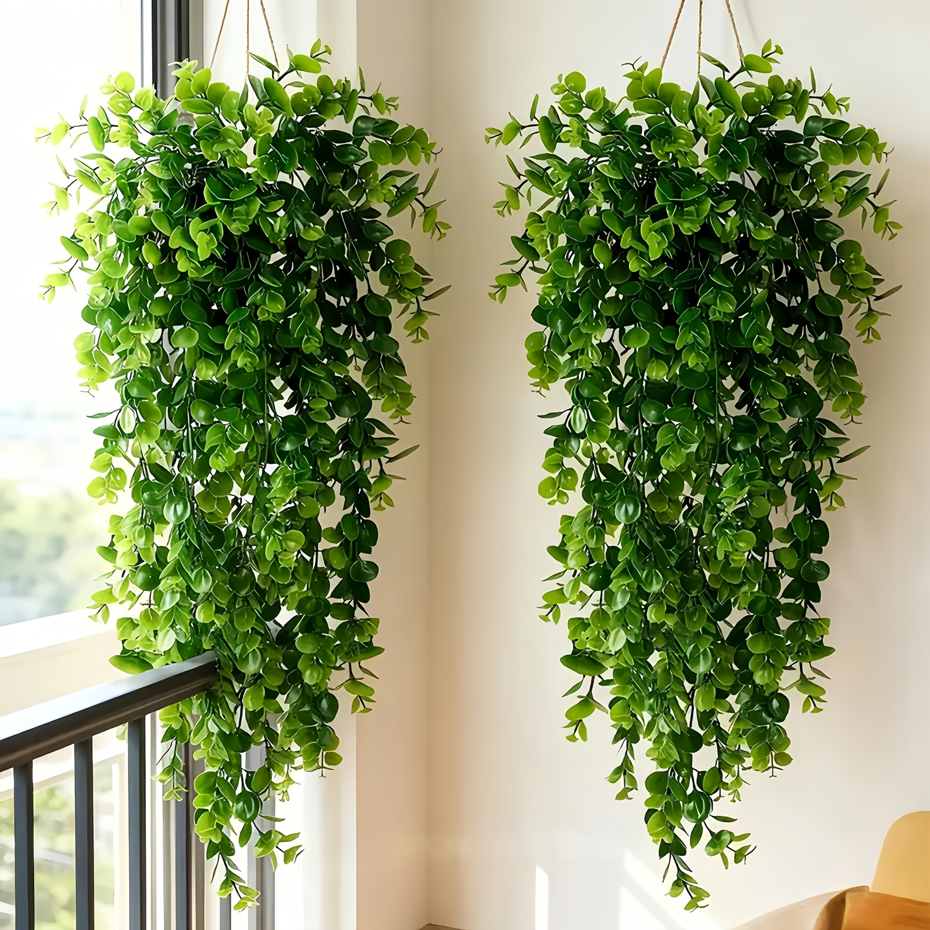  31-inch Lush Green Artificial Ivy Vines - UV Resistant Hanging Plant
