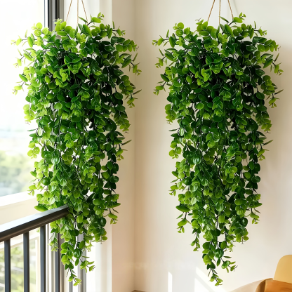  31-inch Lush Green Artificial Ivy Vines - UV Resistant Hanging Plant