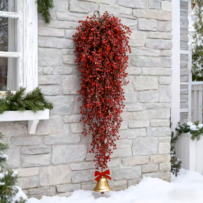 Red Berries Christmas Vine Artificial Vines