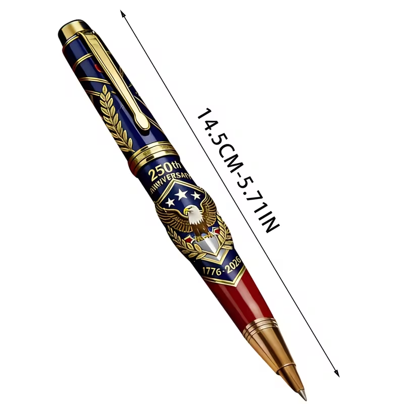 USA 250th Anniversary Commemorative Ballpoint Pen – Patriotic Collectible Gift with Premium Gift Box