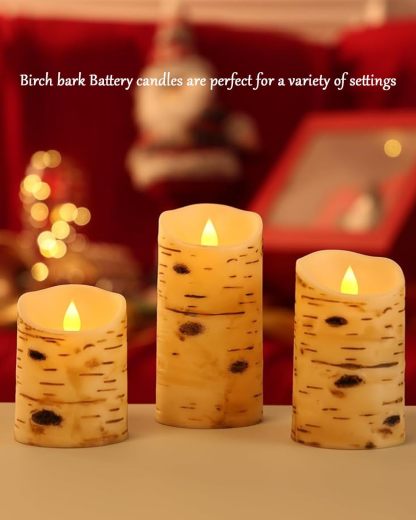 Flameless Candles Birch Bark Candle LED Candles-Twinklehalo