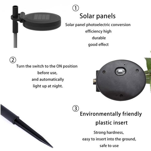 Artificial Lily Solar Garden Stake Lights(1 Pack of 4 Lilies)