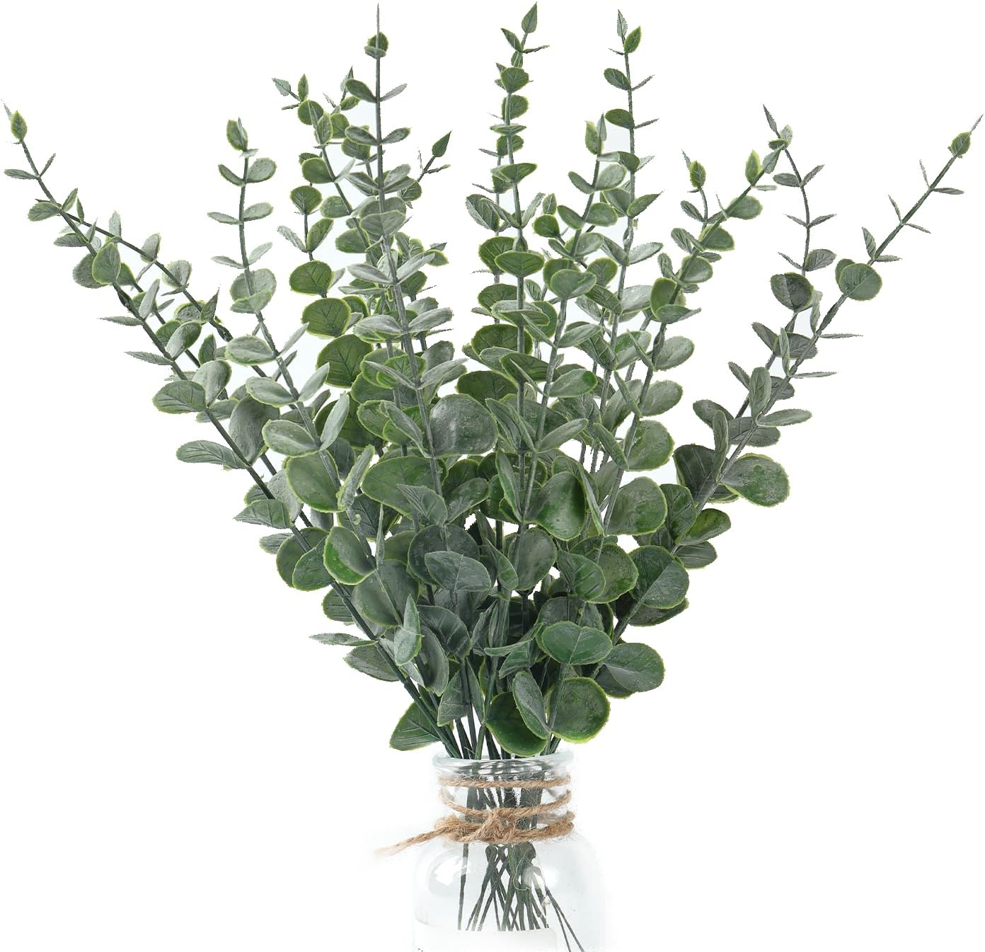 20Pcs Eucalyptus Stems Artificial Flowers-Twinklehalo
