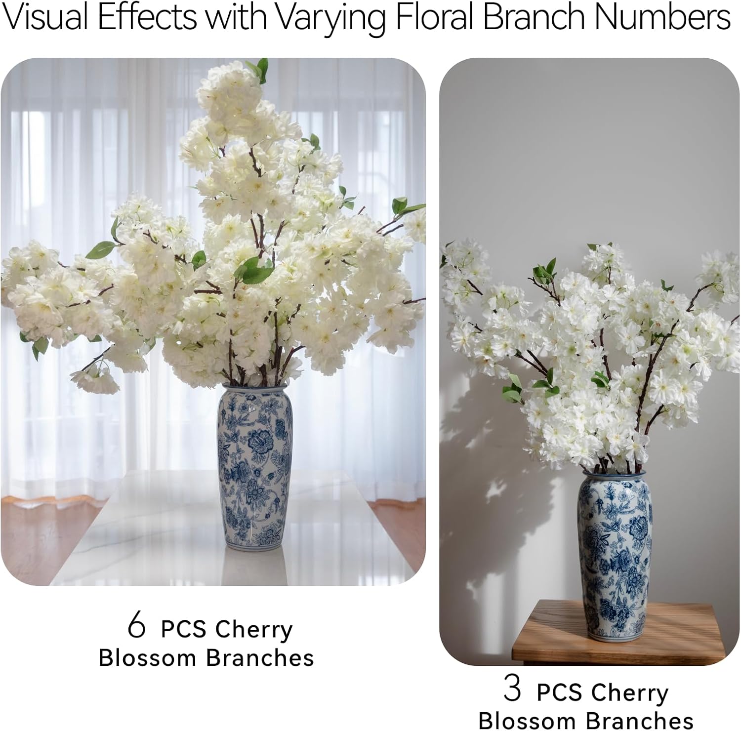 35.5 Inches Artificial Cherry Blossom Branches