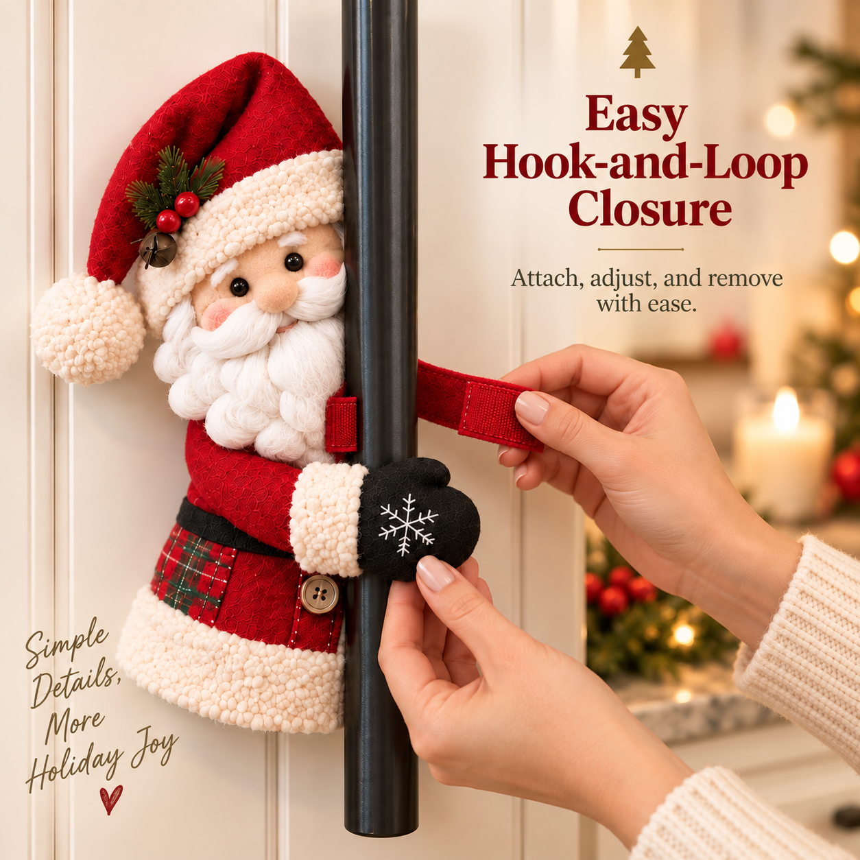 Christmas Santa & Snowman Handle Huggers – Set of 2