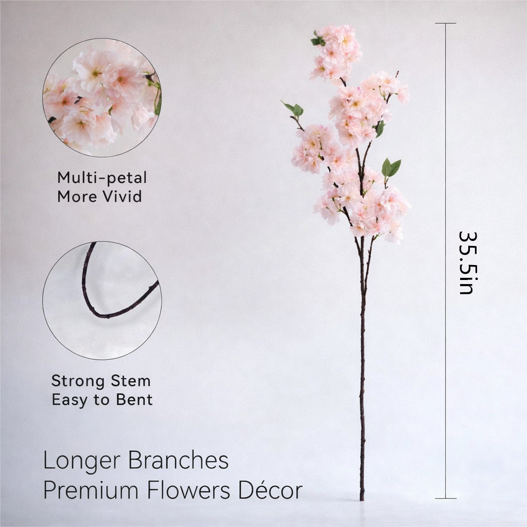 35.5 Inches Artificial Cherry Blossom Branches