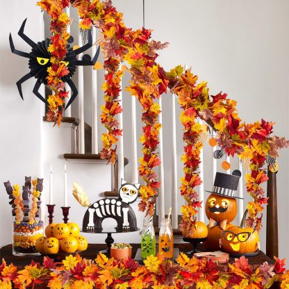 2 Pack Fall Maple Leaf Garland