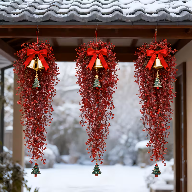 Red Berries Christmas Vine Artificial Vines
