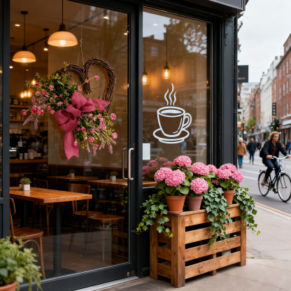 Heart-Shaped Lavender Wreath-Rustic Farmhouse Heart Decoration [18 inchs]